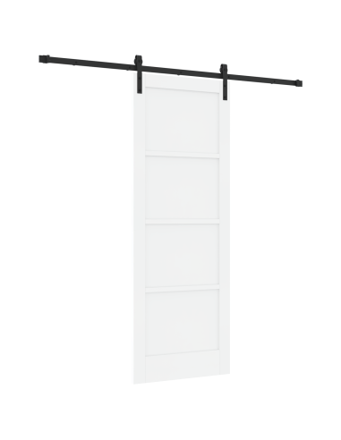 Porta scorrevole Bianco 78 x 211 cm Pino massello