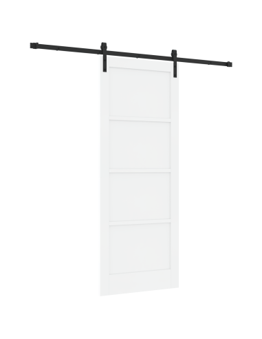 Porta scorrevole Bianco 83 x 211 cm Pino massello