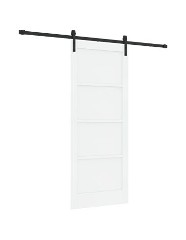 Porta scorrevole Bianco 83 x 202 cm Pino massello