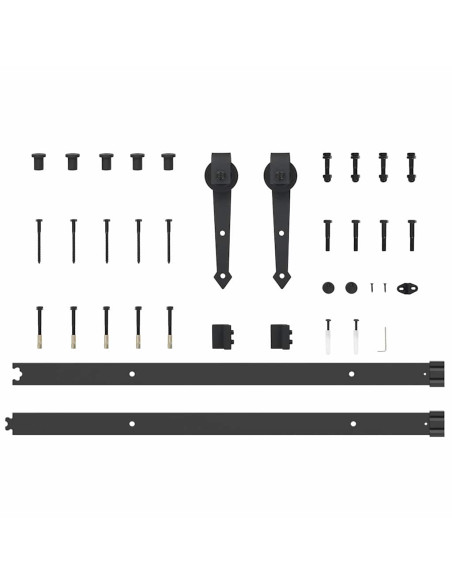 Porta Scorrevole con Set di Accessori 'ORKDAL'Bianca 83x211 cm