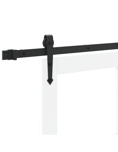 Porta scorrevole  con hardware "ORKDAL" Bianco 83x232 cm, Porta interna  con vetro "ORKDAL" Bianco 83x232x4 cm