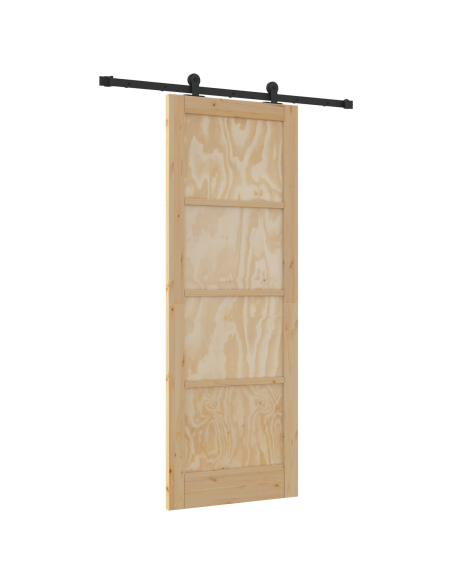 porta scorrevole  con set di accessori 'ORKDAL'in legno massello di pino, porta interna  'ORKDAL'78x211x4 cm in legno massello d