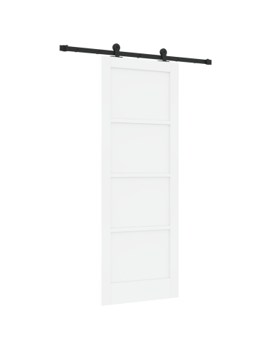 Porta scorrevole ORKDAL Bianco 78 x 211 cm Pino massello