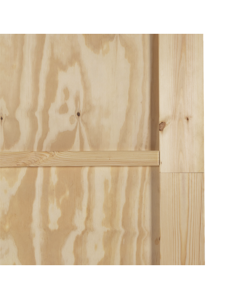 Porta scorrevole ORKDAL Marrone 86 x 211 cm Pino massello