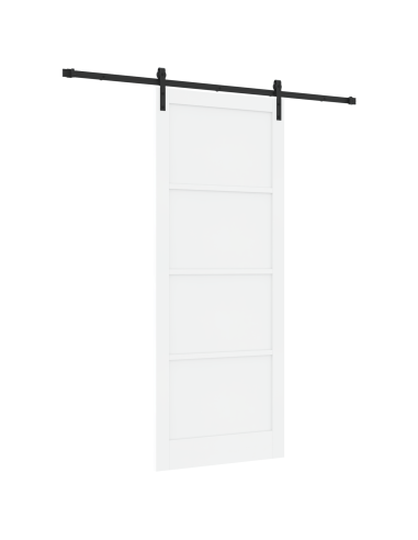 Porta scorrevole Bianco e nero 93 x 232 cm