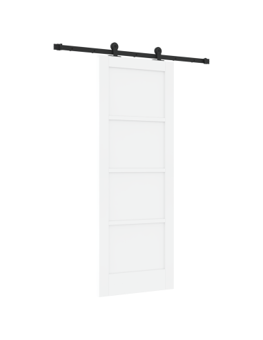 Porta scorrevole ORKDAL Bianco 73,5 x 198,5 cm Pino massello