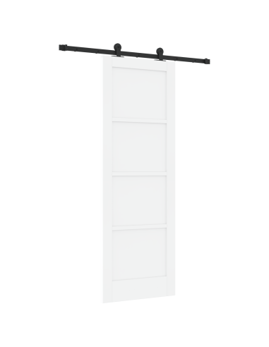 Porta scorrevole ORKDAL Bianco 73,5 x 211 cm Pino massello