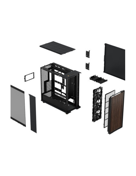 FRACTAL CASE MID TOWER NORTH XL RC CHARCOAL BLACK TG DARK (MB con inverso c