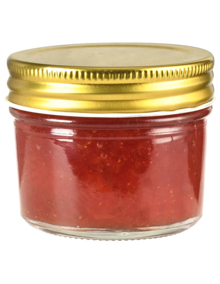Vasi per Marmellata in Vetro Coperchio Oro 96 pz 110 ml