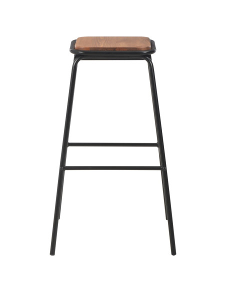 Set da Bar 3 pz in Acciaio Nero Marrone