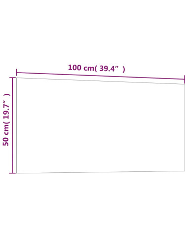Lavagna Magnetica a Parete Nera 100x50 cm Vetro Temperato