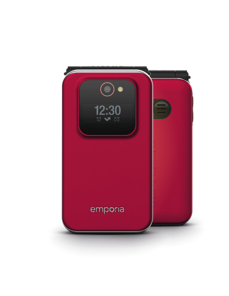 Emporia JOY 7,11 cm (2.8") 87 g Nero, Rosso Telefono di livello base