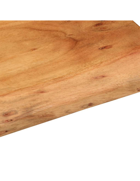 Mensole da Parete 2 pz 30x20x3,5 cm in Legno Massello di Acacia
