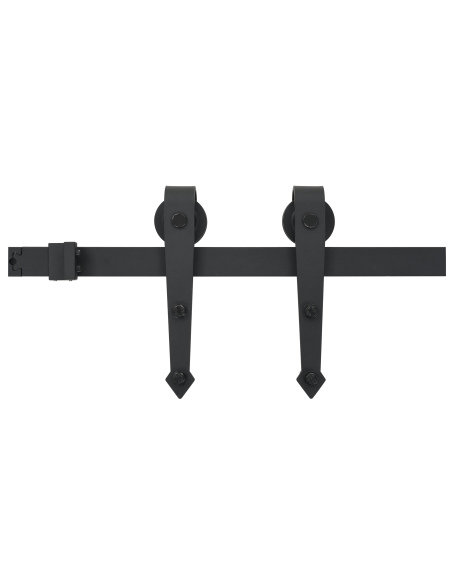 Porta Scorrevole con Set di Hardware 'ORKDAL'in Legno Massello di Pino
