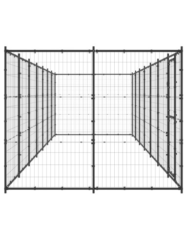 Gabbia per Cani da Esterno in Acciaio 16,94 m²