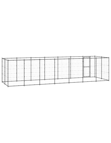 Gabbia per Cani da Esterno in Acciaio 16,94 m²