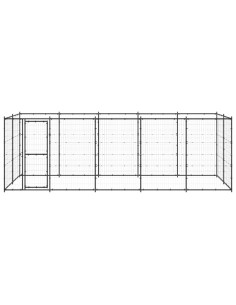 Gabbia per Cani da Esterno in Acciaio 12,1 m² 2