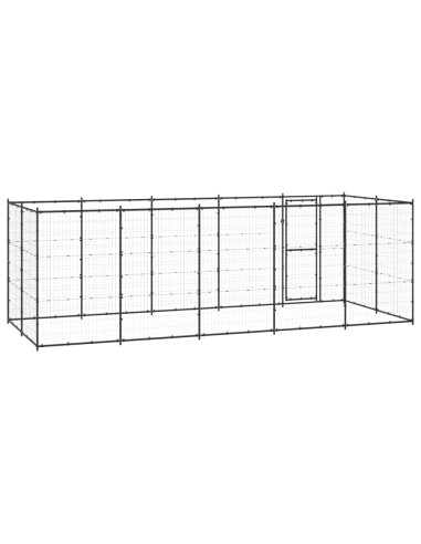 Gabbia per Cani da Esterno in Acciaio 12,1 m²