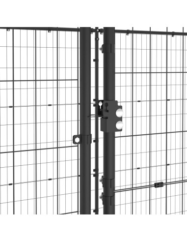 Gabbia per Cani da Esterno in Acciaio 12,1 m²