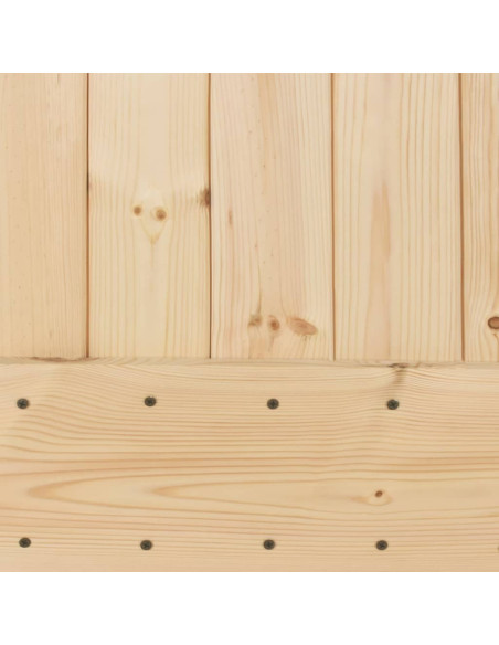 Porta Scorrevole con Set Hardware 80x210 cm Legno Massello Pino