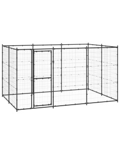 Gabbia per Cani da Esterno in Acciaio 7,26 m²