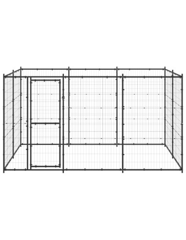 Gabbia per Cani da Esterno in Acciaio 7,26 m²
