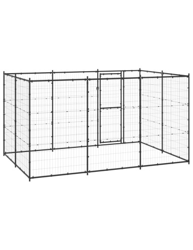 Gabbia per Cani da Esterno in Acciaio 7,26 m²