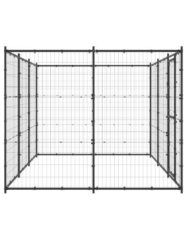 Gabbia per Cani da Esterno in Acciaio 7,26 m²