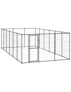 Gabbia per Cani da Esterno in Acciaio 21,78 m²