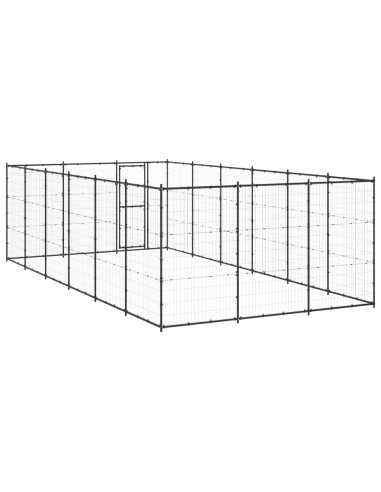 Gabbia per Cani da Esterno in Acciaio 21,78 m²