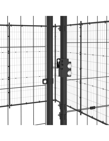 Gabbia per Cani da Esterno in Acciaio 24,2 m²