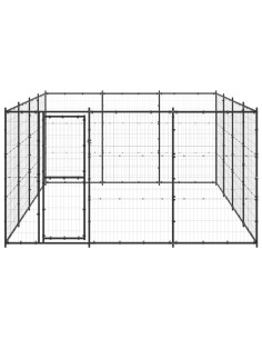 Gabbia per Cani da Esterno in Acciaio 14,52 m² 2