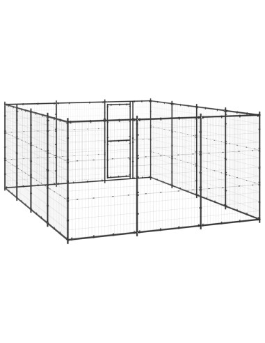 Gabbia per Cani da Esterno in Acciaio 14,52 m²