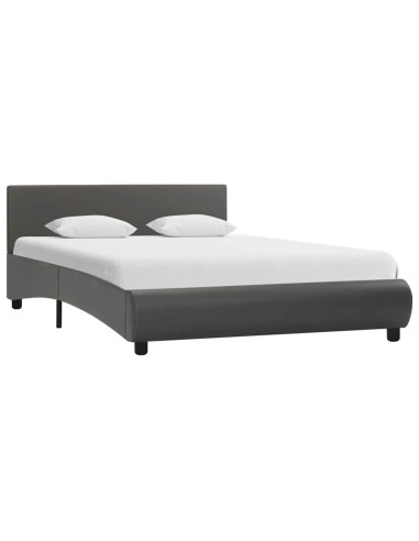 Giroletto con LED Grigio in Similpelle 120x200 cm