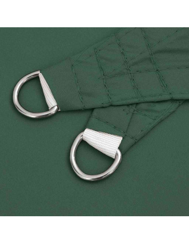 Vela Parasole Verde Scuro 7x5x5 m 100% Poliestere Oxford