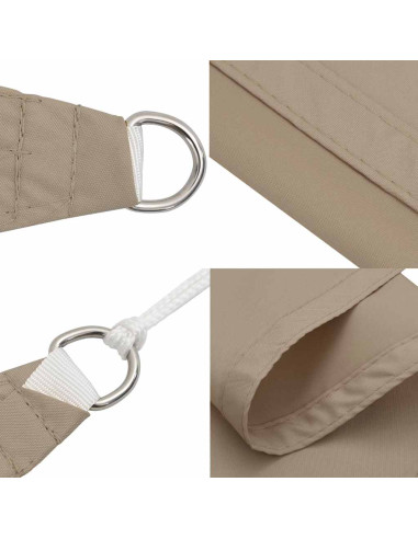 Vela Parasole Tortora 2x2x2 m 100% Poliestere Oxford