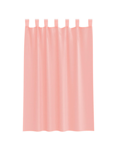 Tende in Voile con Tasche per Aste 2 pz Rosa
