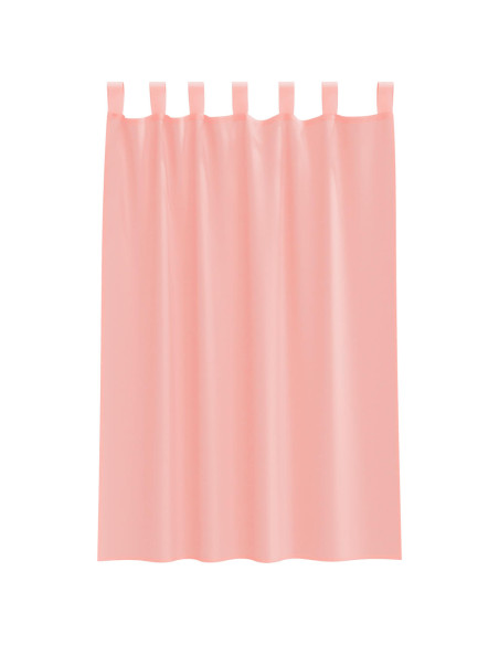 Tende in Voile con Tasche per Aste 2 pz Rosa