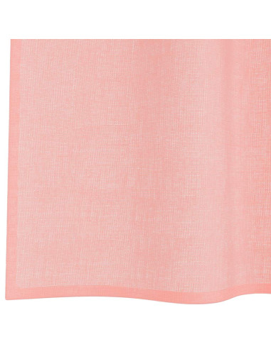 Tende in Voile con Tasche per Aste 2 pz Rosa
