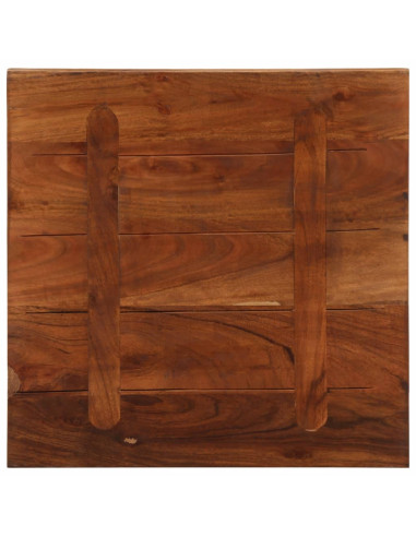 Piano per Tavolo 60x60x3,8 cm Quadrato Legno Massello di Acacia
