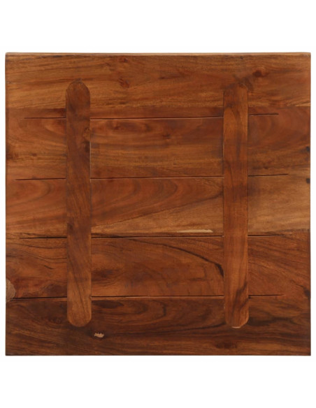 Piano per Tavolo 60x60x3,8 cm Quadrato Legno Massello di Acacia