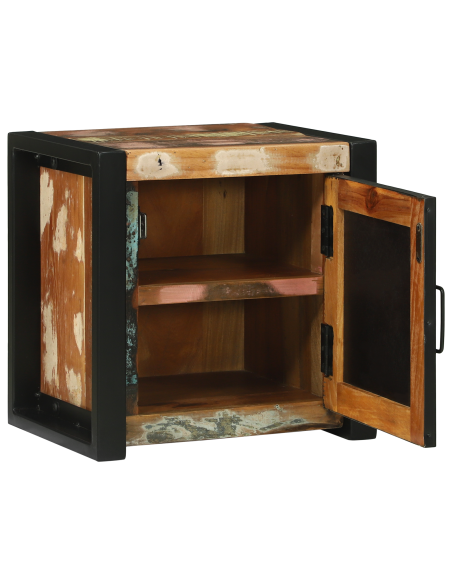 Mobile da Bagno con porta Marrone Legno Recuperato Massello