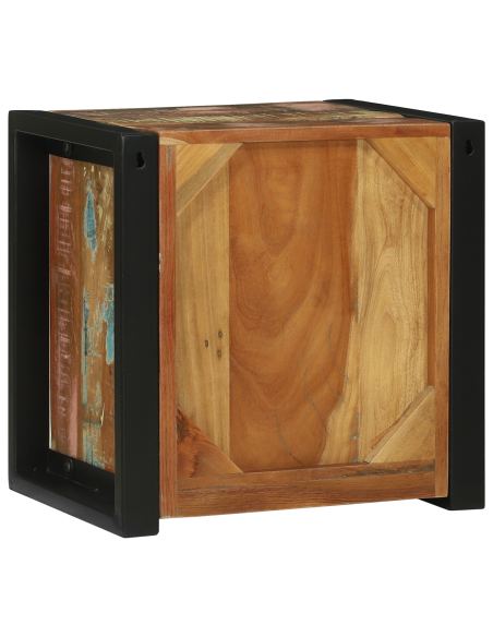 Mobile da Bagno con porta Marrone Legno Recuperato Massello