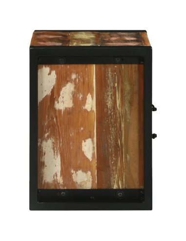 Mobile da Bagno con porta Marrone Legno Recuperato Massello