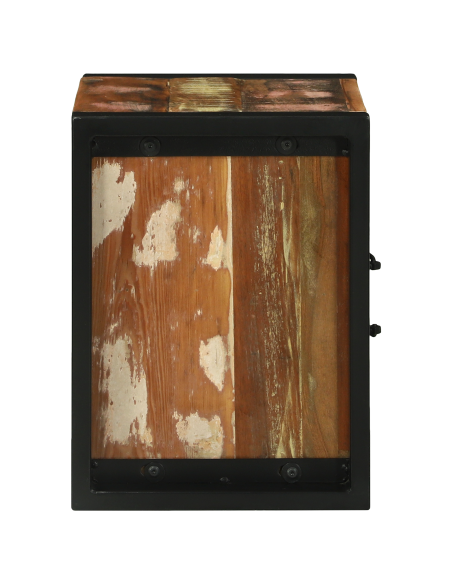 Mobile da Bagno con porta Marrone Legno Recuperato Massello