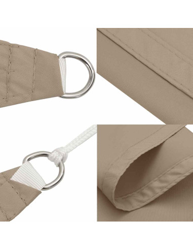 Vela Parasole Tortora 7x5x5 m 100% Poliestere Oxford