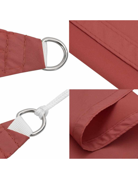 Vela Parasole Terracotta 2x2x2 m 100% Poliestere Oxford