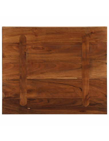 Piano Tavolo 60x50x3,8 cm Rettangolare in Massello di Recupero