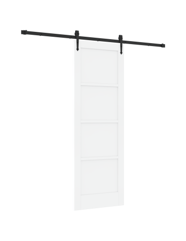Porta scorrevole ORKDAL Bianco 73,5 x 211 cm Pino massello