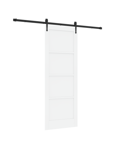 Porta scorrevole ORKDAL Bianco 78 x 211 cm Pino massello
